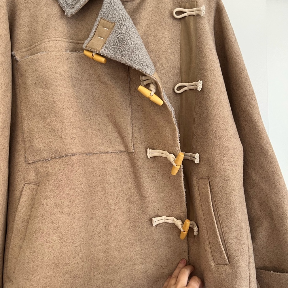 Free People Slouchy Hooded Duffle Jacket - Picture 4 of 12